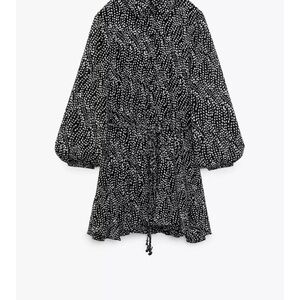 Zara Black and White Mini Dress